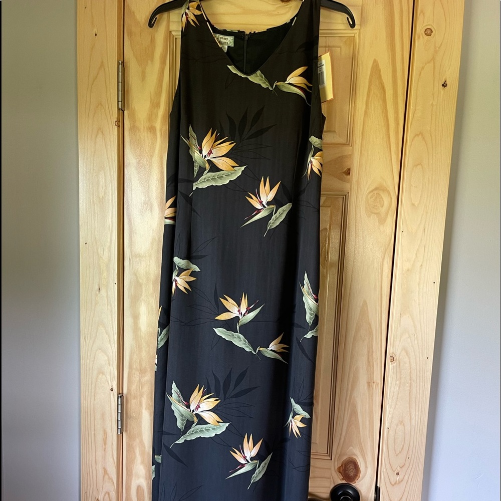 TOMMY BAHAMA Bird in Paradise MAXI DRESS SZ 10